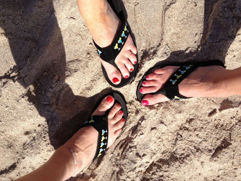 Das passiert tatsächlich, wenn man Flip-Flops trägt