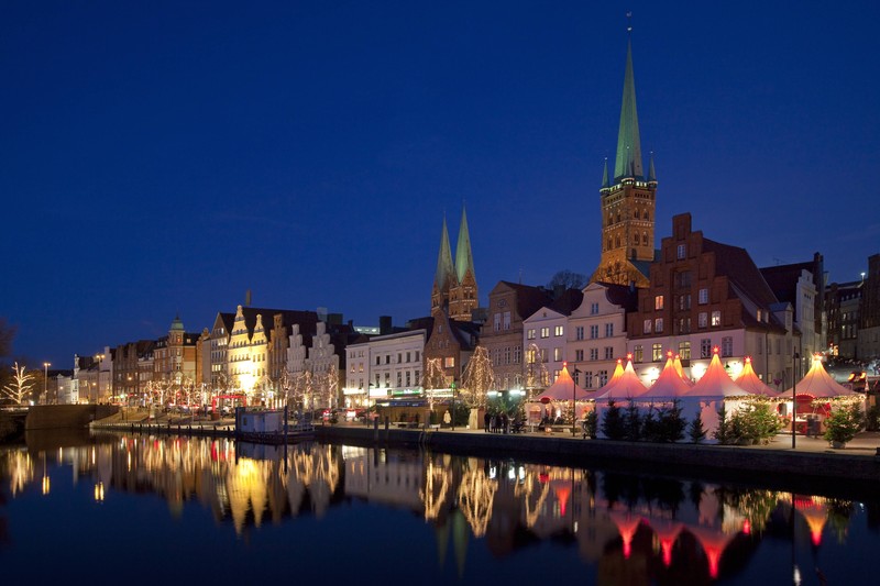 Weihnachtsmarkt in der Hansestadt Lübeck, Obertrave