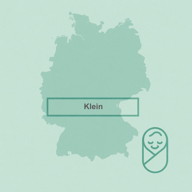 Auch der Nachname Klein ist sehr häufig.