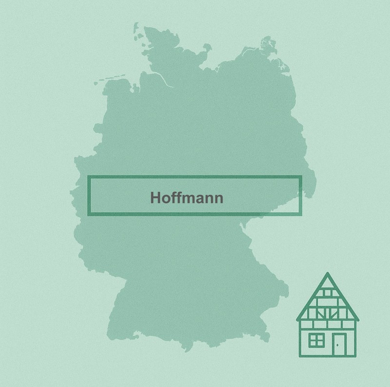 Der Familienname Hoffmann ist extrem häufig in Deutschland.