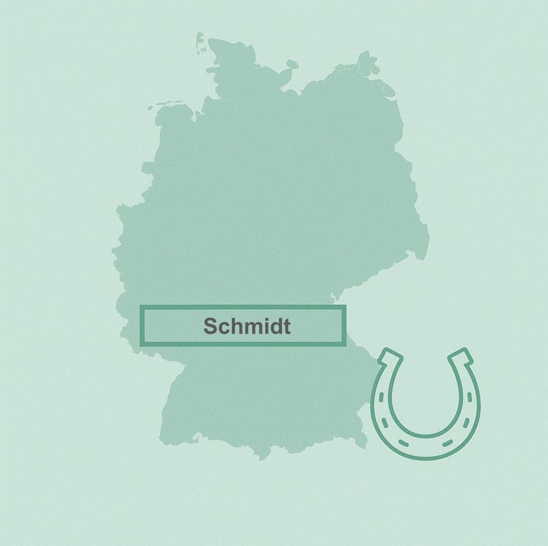 Der Name Schmidt wird sehr unterschiedlich geschrieben.