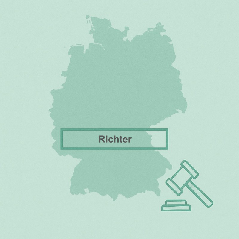 Nahaufnahme eines Richterhammers.