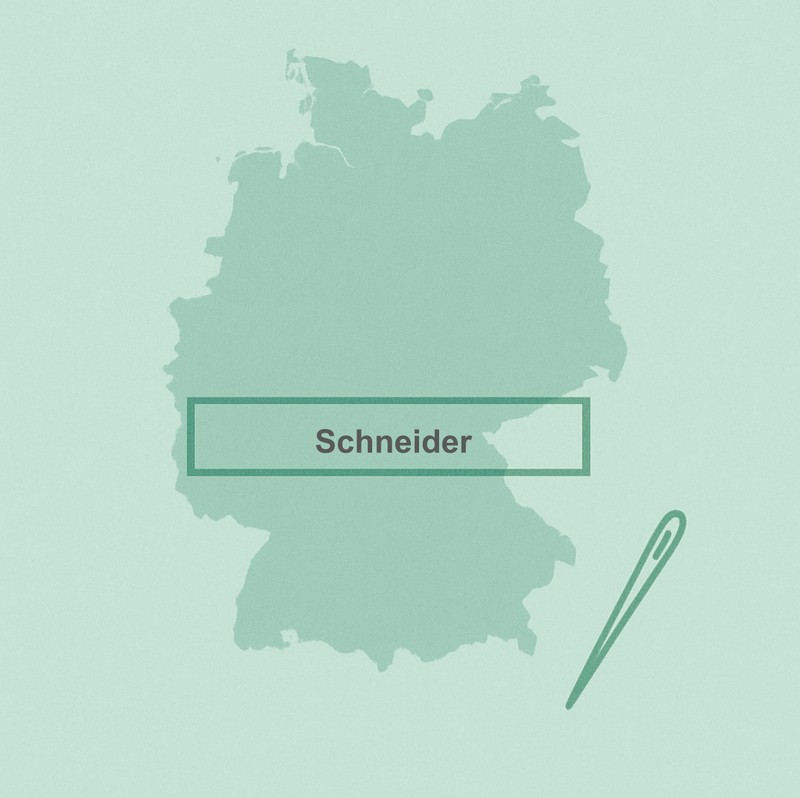 „Schneider“ ist in Deutschland sehr häufig.