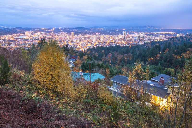 Dieses Bild zeigt die Stadt Portland in Oregon.