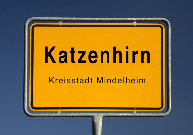 Im Schwabenland gibt es einen Ort, der sich Katzenhirn nennt.