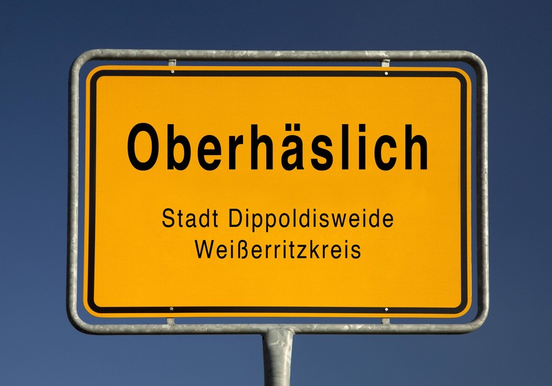 Oberhäslich ist ein Ort in Sachsen, der für Belustigung sorgt.