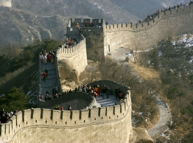 Jedes Jahr strömen mehr als zehn Millionen Menschen zur Chinesischen Mauer.