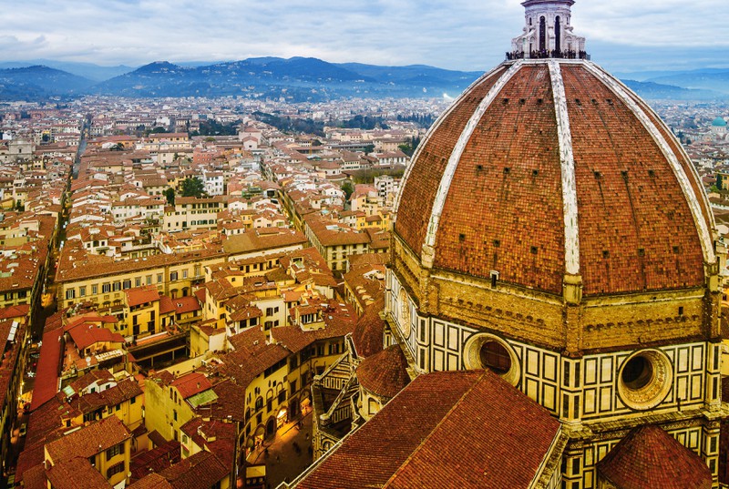 Zu sehen ist die Stadt Florenz in Italien.
