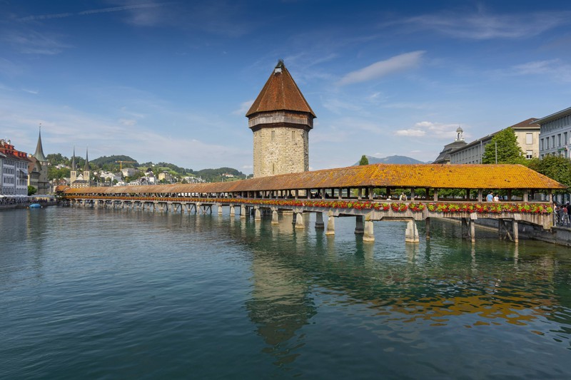 Zu sehen ist die Stadt Luzern in der Schweiz.