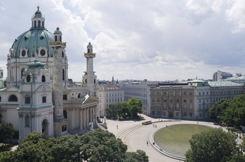 Zu sehen ist die Stadt Wien in Österreich.