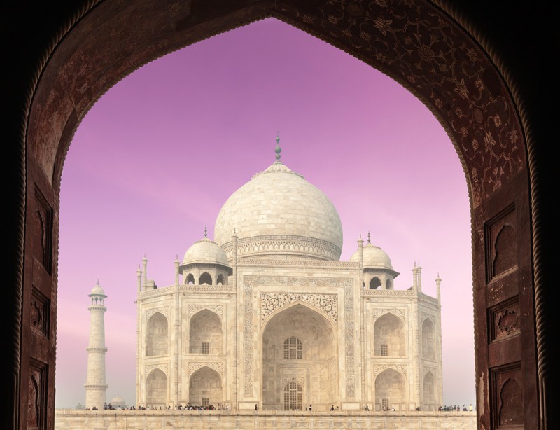 Der Taj Mahal in Indien ist eine tolle Sehenswürdigkeit