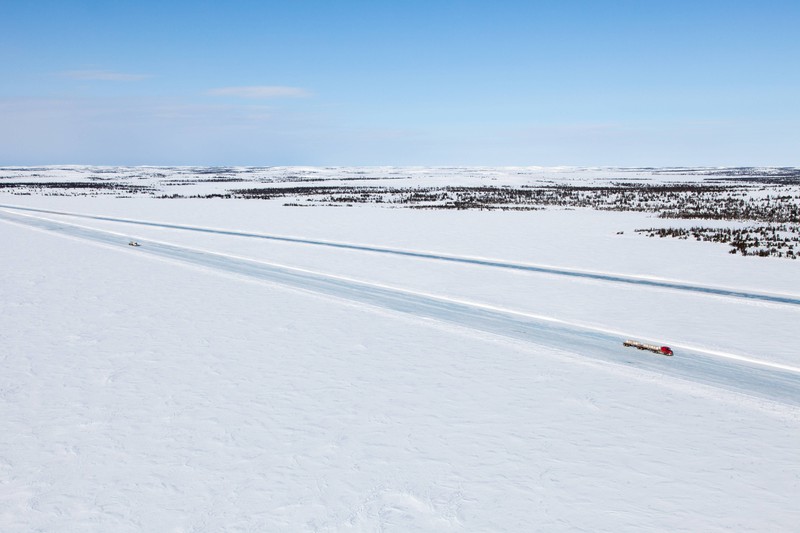 Die Tibbitt-Contwoyto-Eisstraße ist die längste Eisstraße der Welt