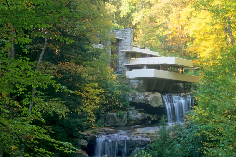 Fallingwater gilt als eines der spektakulärsten Häuser