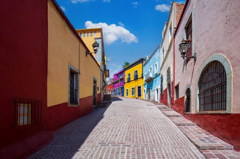 Guanajuato zeigt sich von seiner farbenfrohen Seite.