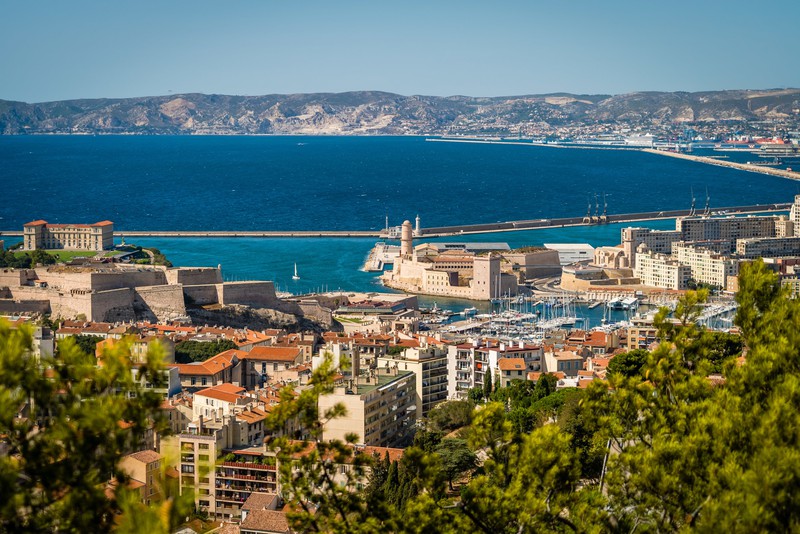 Der Hafen von Marseille.