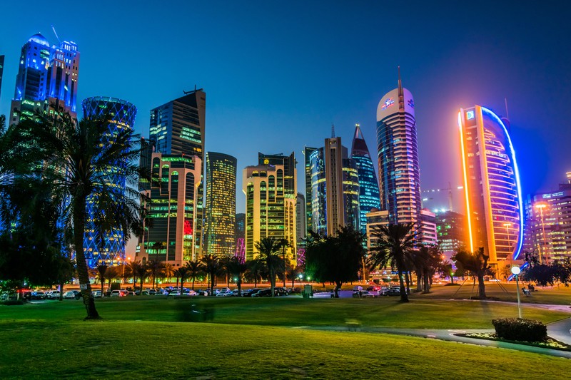 Dieses Bild zeigt Doha, die Hauptstadt Katars.