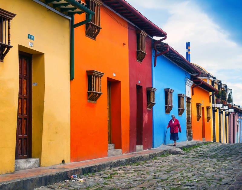 Bogotá strotzt vor Farbenpracht.