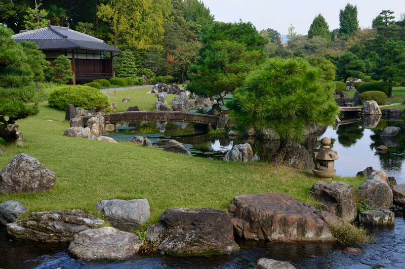 Der schöne Schlosspark Nijo in Japan diente als Kulisse für "Inception".
