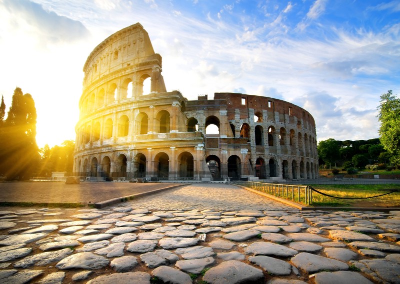 Zu sehen ist das Kolosseum in Rom.
