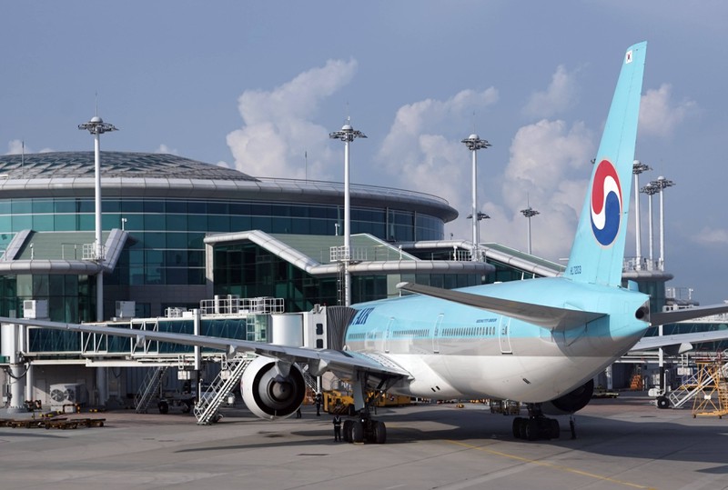 Dieses Bild zeigt den Incheon International Airport in Seoul, Südkorea, den 3. besten Flughafen der Welt.