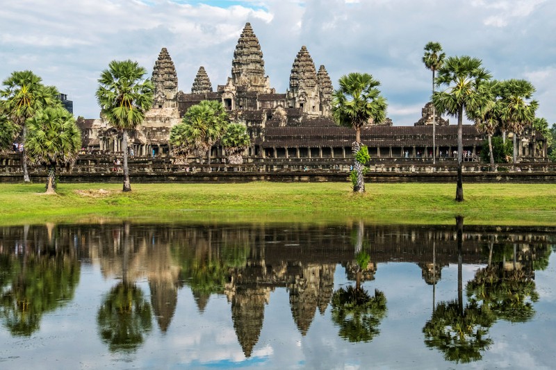 Den Tempel Angkor Wat kann man bis heute in seiner Pracht bestaunen.