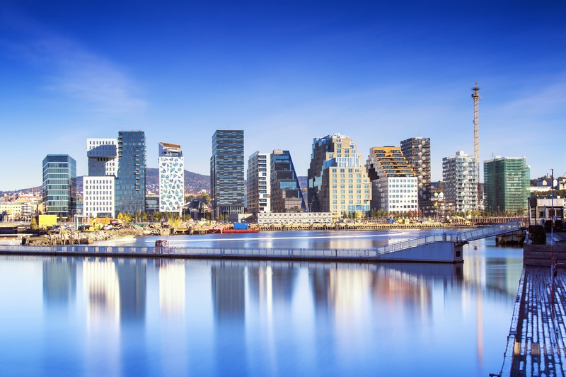 Skyline von Bjoervika