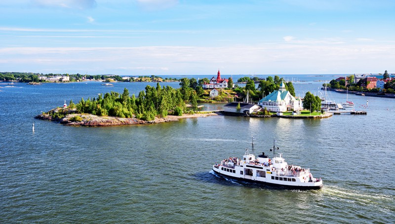 Boot vor Helsinki