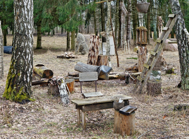 Litauischer Zeltpark für Touristen