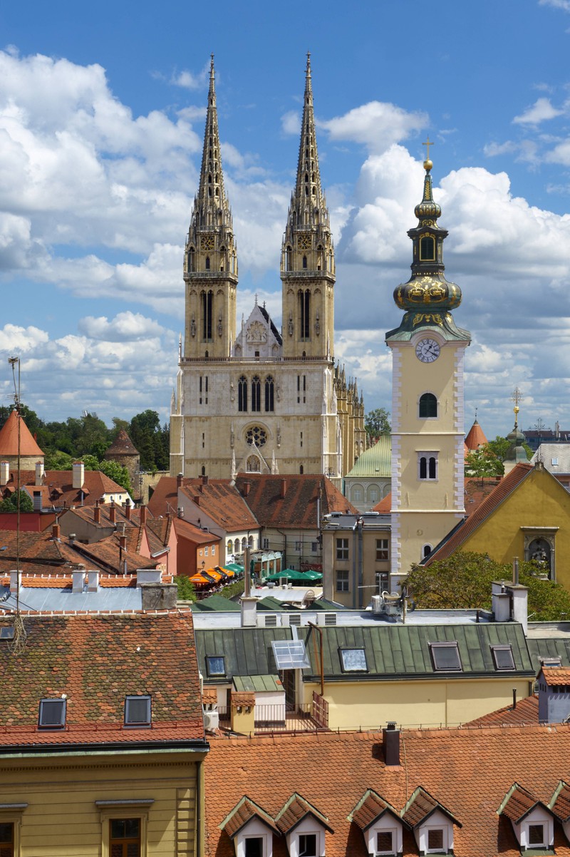 Die berühmte neogotische Kirche von Zagreb
