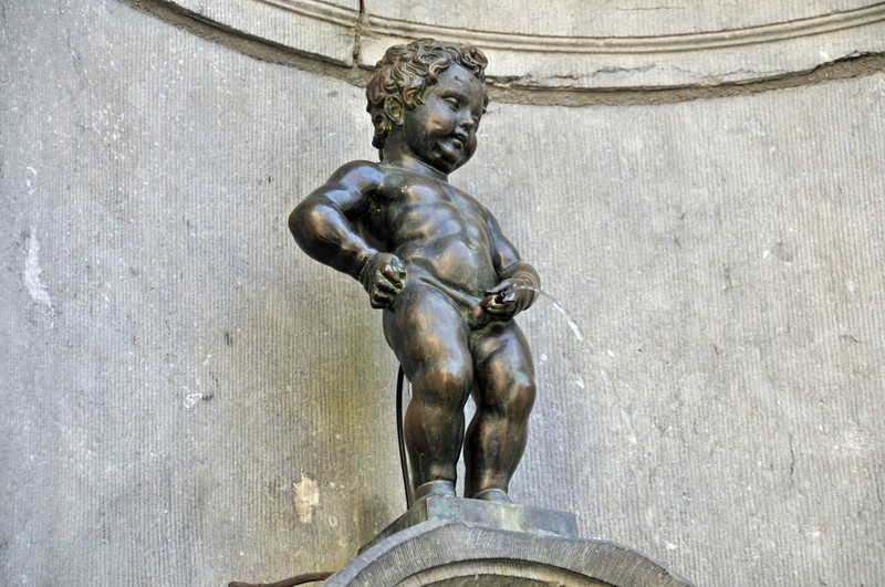 Die Statue des "Manneken Piss" steht in Brüssel