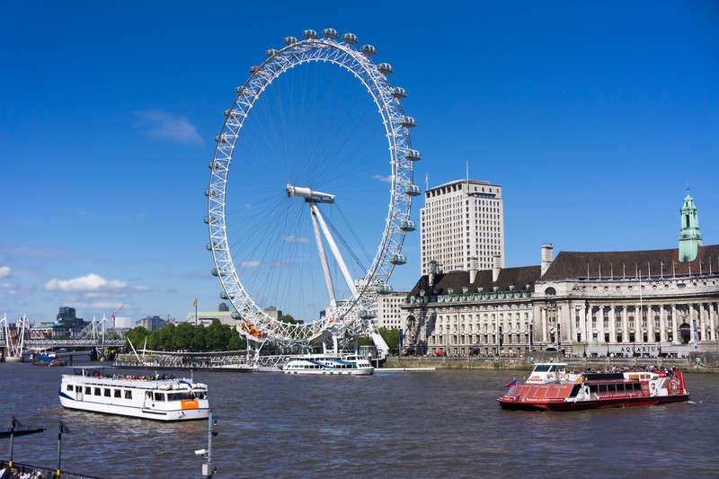 London ist bekannt für das London-Eye