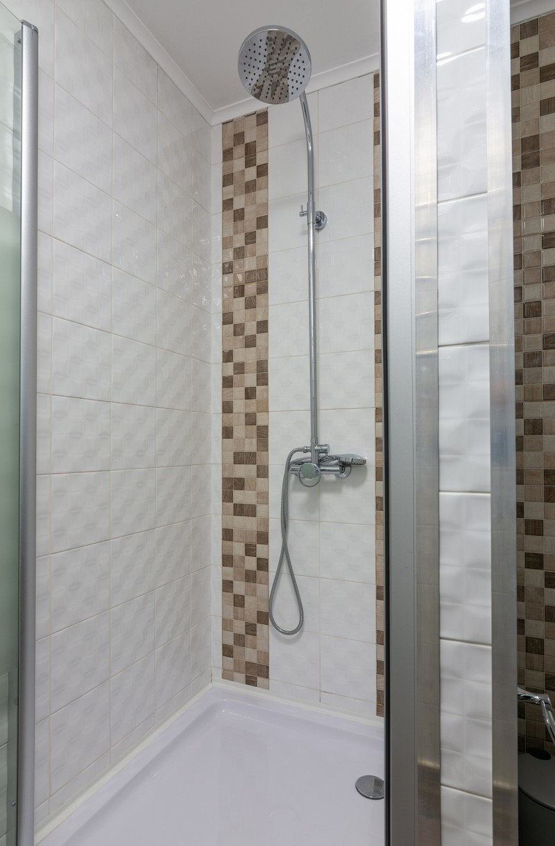 Dusche in einem Hostel