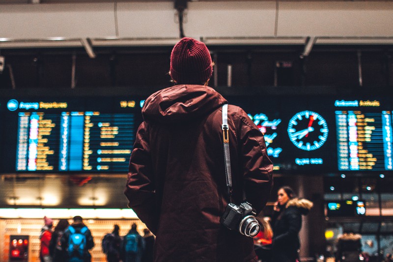 Flughafen, junge