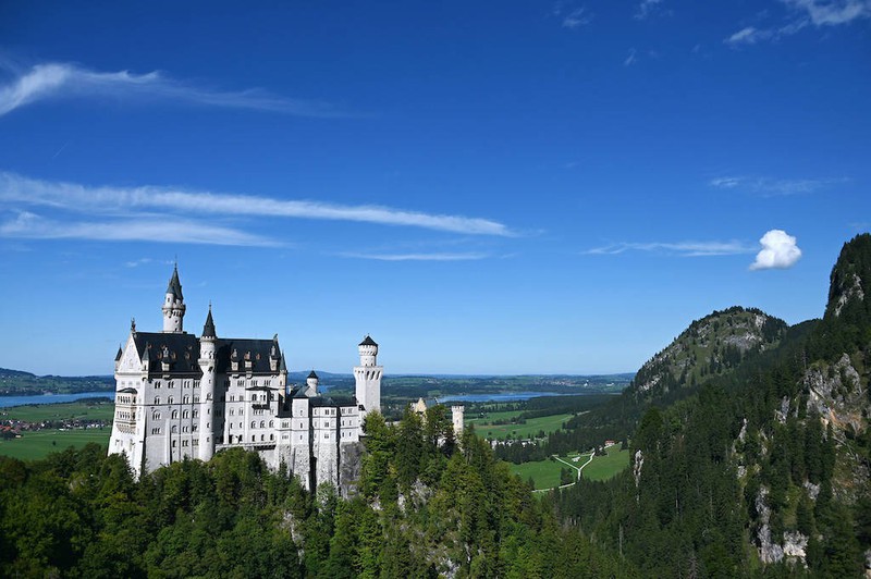 Das Schloss Neuschwanstein ist mit das bekannteste Schloss in Deutschland.