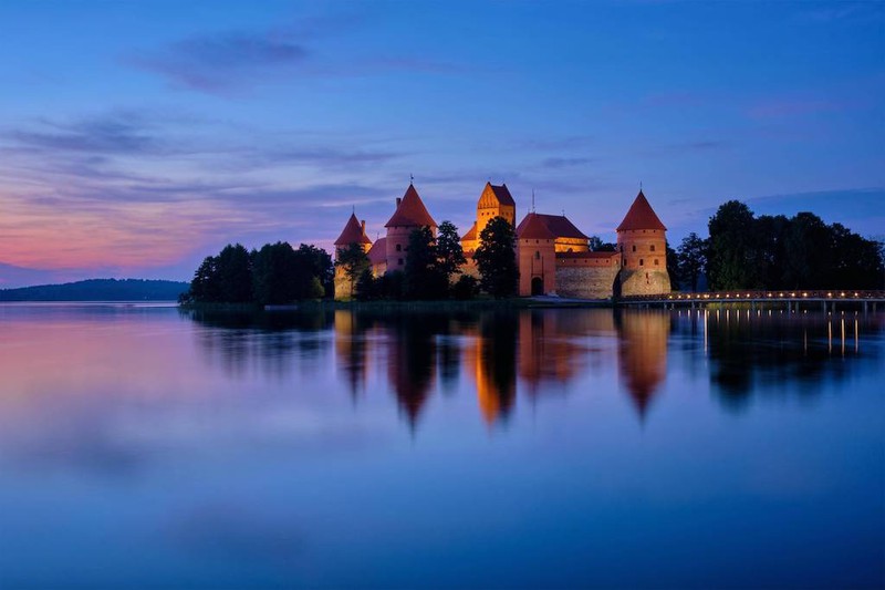 Die Burg Trakai in Litauen gehört zu den schönsten Burgen in Europa.
