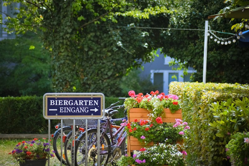 Biergartenschild