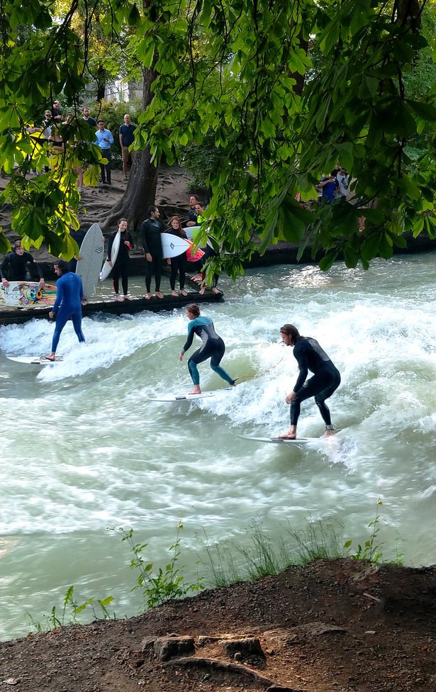 Eisbach in München