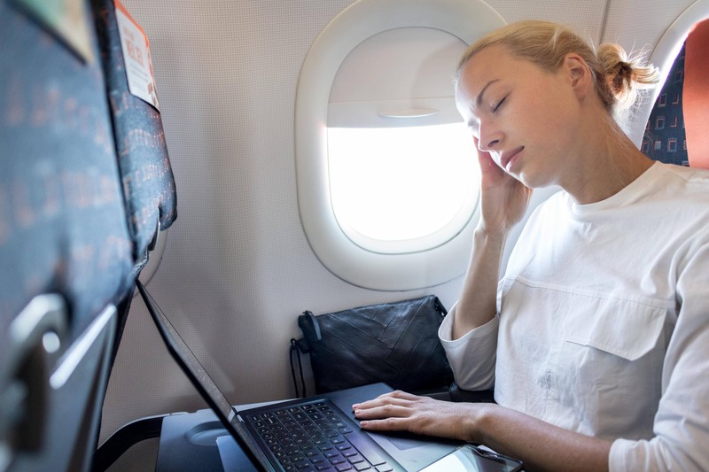 Ein Platz im Flugzeug ist besonders sicher