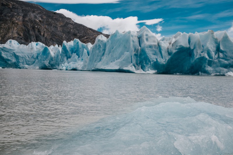 Chile: Gletscherzunge vom Serrano-Gletscher