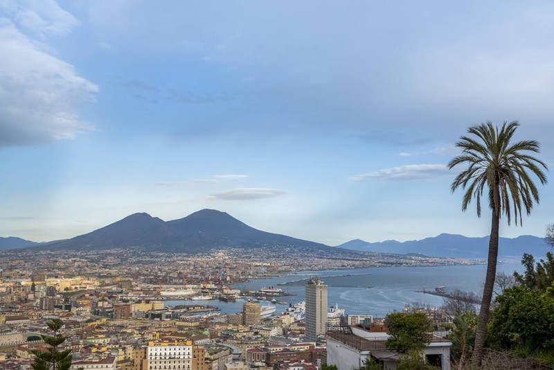 Der Vesuv in der Nähe von Neapel ist eine der gefährlichsten Vulkane der Welt