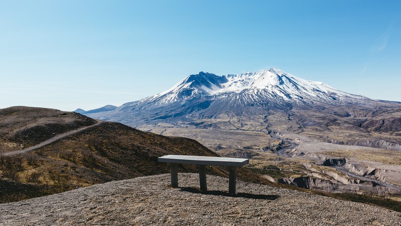 Der Vulkan Mount Saint Helens brach das letzte mal 1980 aus