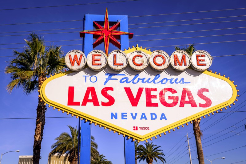 Auf dem Handtuch im Zimmer stand "Welcome to Vegas"