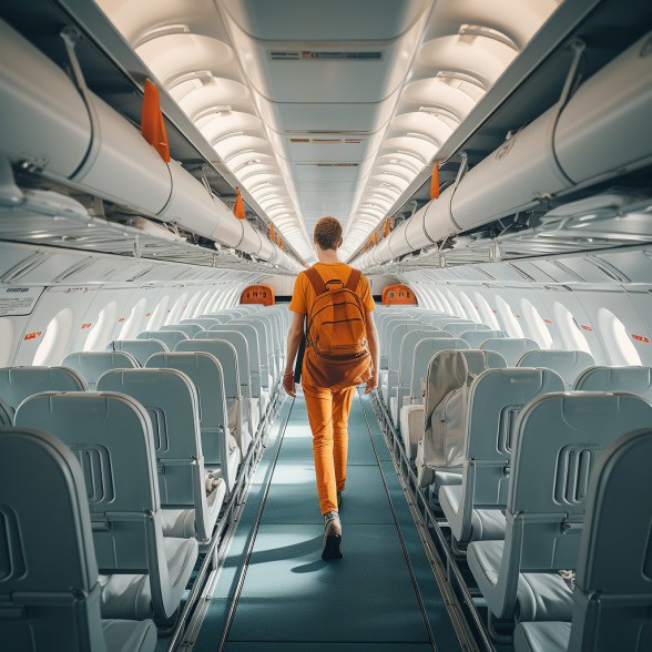 Ständiges Aufstehen und Herumlaufen während eines Fluges kann die Erfahrung für andere Passagiere erheblich beeinträchtigen.