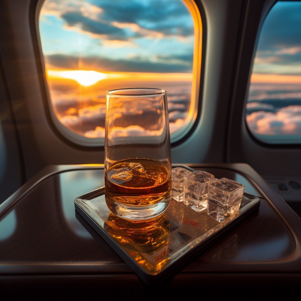 Übermäßiger Alkoholkonsum an Bord von Flugzeugen ist ein ernstzunehmendes Anliegen.