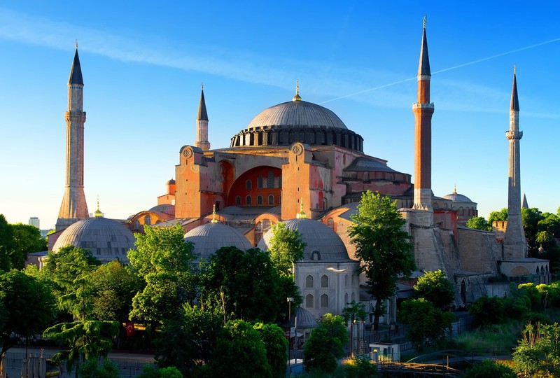 Die Moschee Hagia Sophia.