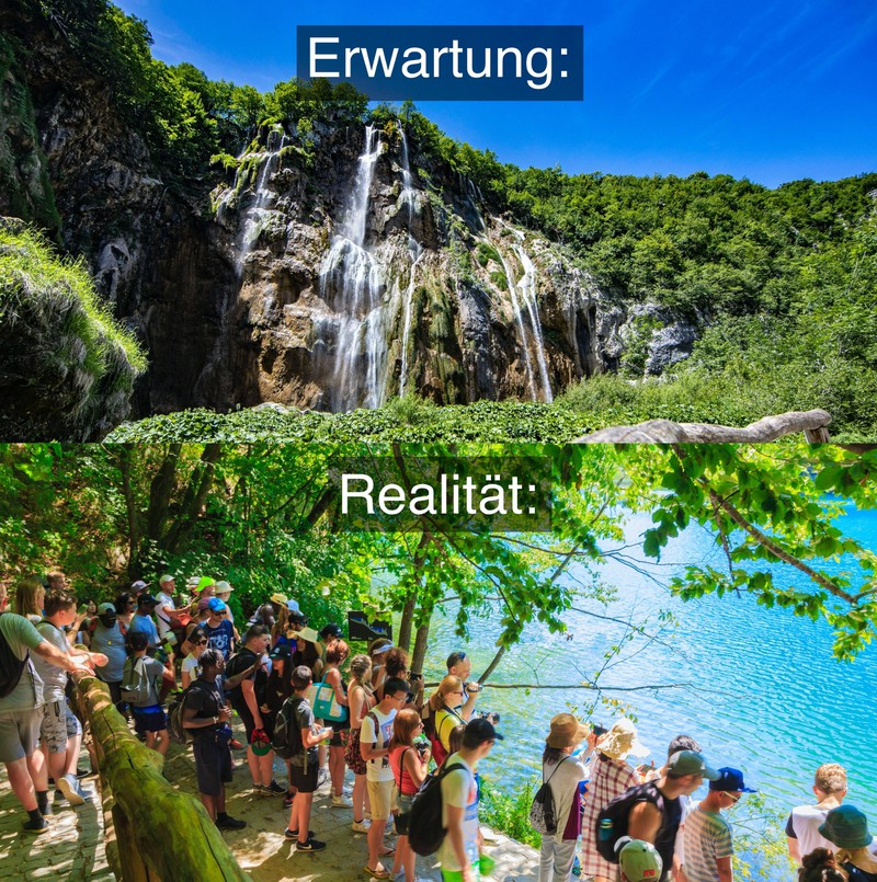 Der Nationalpark Plitvicer Seen darf auf einer typischen Instagram-Reiseliste nicht fehlen.