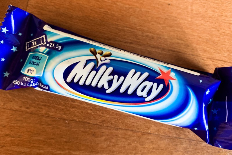 Die Namen der Marken um die Schokoriegel Milkyway & Co. ist sehr merkwürdig