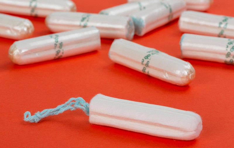 Hotelgäste haben ein Zimmer mit Tampons „ausgeschmückt"