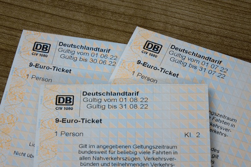 Das 9-Euro-Ticket gilt nur in der 2. Klasse.
