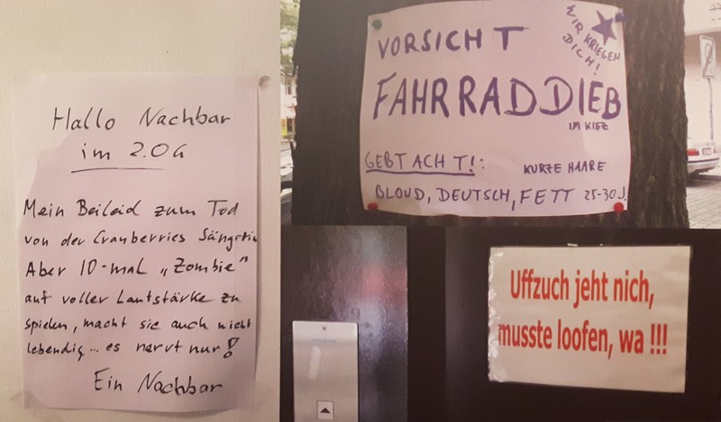 Notizen kannst du in Berlin echt überall finden